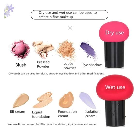 Mushroom Shape Makeup Blender, Cosmetic Foundation Puff, Makeup Powder Puff, Multifunction Dry & Wet Beauty Makeup Tool, Cosmetic Puff for Liquids Foundation, Facial Foundation Makeup Sponge Mushroom Shape Makeup Blender, Cosmetic Foundation Puff, Makeup Powder Puff, Multifunction Dry & Wet Beauty Makeup Tool, Cosmetic Puff for Liquids Foundation, Facial Foundation Makeup Sponge
